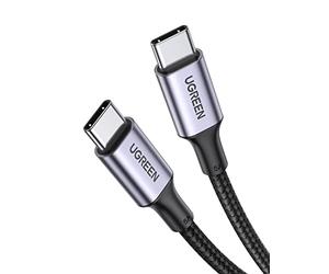 UGREEN US316 Type C to Type C Cable, 100W, 2m (Black)