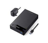 UGREEN USB 3.0 Boîtier Externe 3.5 Pouces Disque Dur SATA III II I HDD SSD 16To Max UASP Compatible 5Gbps Bloc Alimentation Câble USB 3.0 Inclus