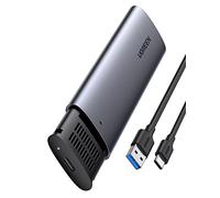 UGREEN USB 3.0 Boîtier SSD M.2 NGFF B Key et M B Key SSD 2230 2242 2260 2280 2To Max 5Gbps UASP Adaptateur SATA M.2 en Alliage avec Câble USB A vers USB C Installation sans Outil