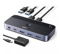 Ugreen Commutateur CM662 2 en 4 USB 3.0 pour 2 ordinateurs Noir