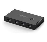 UGREEN USB 3.0 Switch 4 Ports pour 2 PC 2 Entrées 4 Sorties USB Commutateur pour Imprimante Clavier Souris Clé USB Disque Dur Ext