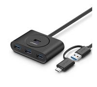 Ugreen USB 3.0 + USB-C 3.1 4 Port OTG Hub Black