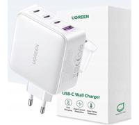 UGREEN USB-A+3xUSB-C 100W GaN Tech Fast Wall Charger EU Blanc
