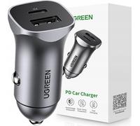 Ugreen Usb-A / Usb-C 30W Pd Pps Fast Car Charger Handy Grey