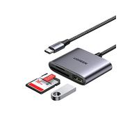 UGREEN USB C Lecteur de Carte SD Micro SD OTG Adaptateur USB C vers USB 2.0 Lecteur Carte Mémoire SD TF en Aluminium Compatible avec MacBook Pro Air iMac iPad Pro Air Galaxy S22 S21 Redmi Note 10 Pro