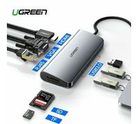 UGREEN USB Hub 10 IN 1 3 Type C Adaptateur Dock 3 USB 3.0 Port 4K HDMI 1080MFS
