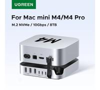 UGREEN USB HUB Station d'accueil pour Mac Mini M4 M4 Pro M.2 NVMe SSD 8 to Max 10Gbps Ports USB-A & C SD & TF 170 mo/s USB Splitter Dock 11-in-1