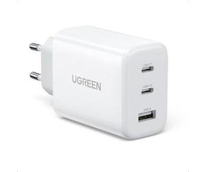 UGREEN Wall Charger CD275, 2X USB-C, 1x USB, 65W (White)