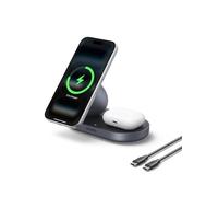 UGREEN Zapix 2 en 1 Chargeur Induction iPhone MagSafe Qi2 15W (Gris)