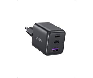 UGREEN Zapix 30W Chargeur USB C Rapide iPhone 3 Ports Prise Secteur (Noir) | GaN Compatible avec iPhone 17 Pro Max Air 16 15 14 Plus Pixel 9 Pro Galaxy S25 S24 S23 Ultra A57 A76 iPad MacBook Air Neo
