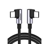 UGREEN Zapix Câble USB C Coudé 100W 5A 90 Degrés Charge Rapide | Type C en Nylon Tressé, Compatible avec iPhone 17 Pro Max Air 16 MacBook iPad Galaxy S26 S25 Plus Ultra S23 A54 (2M)