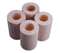 UGZPWQLNX Ascenseur de Meubles en Bois, Pine Furniture Risers 4 pcs Multiple Sizes Height 5-15cm(Ø5cm-Increase Height 15cm)