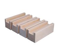 UGZPWQLNX Ascenseur de Meubles en Bois, Pine Wood Furniture Risers 3-10cm Height Increase Wood Color Pack of 4(A 4.5cm-Increase Height 5cm)