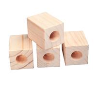 UGZPWQLNX Ascenseur de Meubles en Bois, Wood Furniture Raisers 4 pcs Height 5-15cm(Ø 4.2cm-Increase Height 10cm)