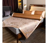 UGZPWQLNX Matelas rafraîchissant en Bambou, Bamboo Summer Sleep Mat Multicolor Multiple Sizes with Pillowcases