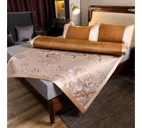 UGZPWQLNX Matelas rafraîchissant en Bambou, Bamboo Summer Sleep Mat Multicolor Multiple Sizes with Pillowcases