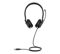 Yealink Casque USB-A UH35 – Binaural circum-aural, Microphone Boom, Réduction de bruit, Duo UC