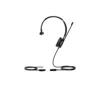 UH36 Mono - Micro-casque - sur-oreille - filaire - USB, jack 3,5mm - noir et argent