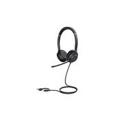 UH37 Dual - Micro-casque - sur-oreille - filaire - noir - Certifié pour Microsoft Teams