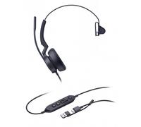 Yealink Casque filaire UH46 USB-C/A – Certifié pour Microsoft Teams – Mono