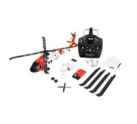 UH60 Black Hawk Coastguard Hélicoptère 6G/3D RTF avec télécommande, Batterie, câble de Charge