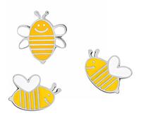 Uhat® Lot de 3 broches de la série insectes Busy Bee pour sac, pull, accessoires