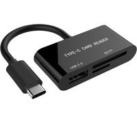 Uhb-Cr3-02 Lecteur De Carte Mémoire Noir Usb 3.0(3.1 Gen 1) Type-C-Lecteurs De Carte Mémoire(Microsd(Transflash),Sd,Sdhc,Sdxc,Noir,Usb 3.0(3.1 Gen 1) Type-C,55 Mm,25 Mm,12 Mm)