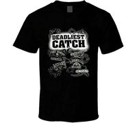 UHBGd68uu Deadliest Catch Logo TV Series T Shirt Black 3XL