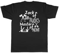 UHBGd68uu Jack of All Trades, Master of None T-Shirt Black M