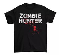 UHBGd68uu Zombie Hunter T-Shirt Black M