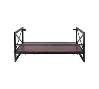 UHDUIG Étagère à vin murale avec cinq supports pour verres à vin - Étagère à vin industrielle avec barre transversale - Jusqu'à 44 lbs - Pour appartements, bars, cafés - 61 x 20 x 26 cm