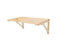 UHDUIG Table Pliante Murale 80 x 50 cm en Bois de pin, établissement Flottant Gain de Place, Solide et Pratique pour Bureau, Cuisine, Balcon et Caravane