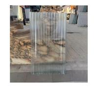 UHEKC 1 Panneau toiture Transparent. Panneaux de toiture en Plastique ondulé 1mm d'épaisseur Panneau imperméable Transparent Protection UV, for pergola Jardinage véranda Agriculture(0.5x10m)