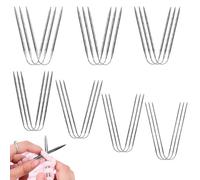 UHETLET 21 PCS Aiguilles à Tricoter Circulaires Inox 23CM 2mm 2.5mm 3mm 3.5mm 4mm 4.5mm 5mm Pour Chaussettes/Bonnets/Gants