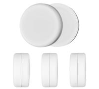 UHETLET 8 Pièces Poids pour Rideau De Douche Magnétiques Ronds pour De Bain avec Revêtement en Silicone Rideaux De Douche Aimants Poids Inférieurs pour Drapeaux Nappes Blanc