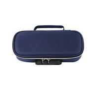 UHEWEIDOR Trousse simple avec serrure à mot de passe de grande capacité, bleu saphir, Mode