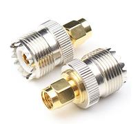 UHF femelle vers SMA mâle adaptateur RF Coax connecteur So239 (PL259) RTL-SDR HT Handheld antenne Pl-259 convertisseur Two Way radio RF adaptateur d'antenne 2 packs
