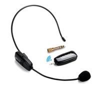 UHF Microphone sans Fil Haut-Parleur 2-en-1 pour Guide Tourisme Enseignement Conférence-Noir