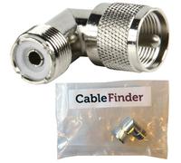 UHF PL259 à prise à angle droit 90 degrés Coude adapter-coaxial Câble coaxial