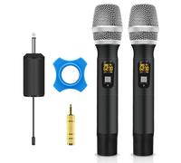 UHF Sans Karaoké Double Canal de Poche Miniphone 25 avec RéCepteur 1/4 de Pouce, pour éGlise / SystèMe de Sonorisation / Mariage / RéUnion de Travail / ConféRence