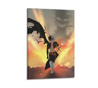 UHHYFVN Poster Asta Black Clover - Art mural décoratif pour chambre à coucher - 30 x 45 cm - Style cadre