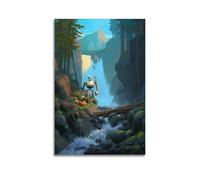 UHHYFVN Poster de personnage de film - Robot sauvage - Art mural décoratif pour chambre à coucher - 20 x 30 cm - Style sans cadre