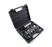 Uhidka 10pcs Têtes de Broyage et Mandrin 3 mm / 6 mm Inclus 1/4 "Kit de Machine à Broyeur à Air à Air pour Outils de Gravure