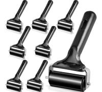 Uhidka 8 Rouleaux de Brayer en Caoutchouc pour L'Artisanat, Rouleau de Peinture en Vinyle pour le Collage, L'Encrage D'Impression, Outil de Peinture