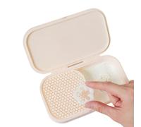 Uhidka Boîte de Tampon de Maïs en Instant de Maïs à L'Épreuve des Fuites pour Argile Polymère, Récipient de Stockage en Poudre Antiadhésif pour D'Argile Polymère