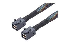 Uhidka Câble de Fond de Panier pour Carte Mère de Serveur Mini SAS HD SFF-8643, 1 M, Câble SFF 8643 vers 8643 Mini SAS pour Disque Dur D'Ordinateur.
