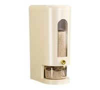Uhidka Distributeur Automatique de Céréales en Seau de Riz Scellé de 10 Kg, Boîte de Rangement avec Couvercle et Gobelets, Stockage de Céréales à L'Épreuve de L'Humidité