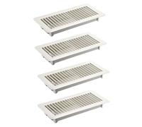 Uhidka Grille de Ventilation de Sol, Lot de 4, Grilles de Ventilation de Sol Praticables, Grilles de Ventilation Réglables, Grilles de Ventilation de Sol 4x10