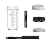 Uhidka Kit de Levain, Bocaux en Verre pour Pain au Levain, Bocaux Hermétiques 730 ML
