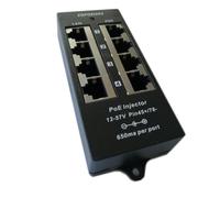 Uhidka Poe Injecteur 4 Port Gigabit pour Le Mode Midspan 48 V Une Puissance D'Opération sur Ethernet pour Les Caméras PoE, Dispositif de Mise en Réseau Mural